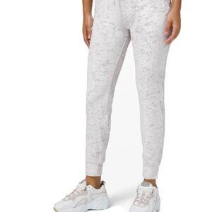 EUC lululemon athletica Light Gray Marble Jogger Track Pants